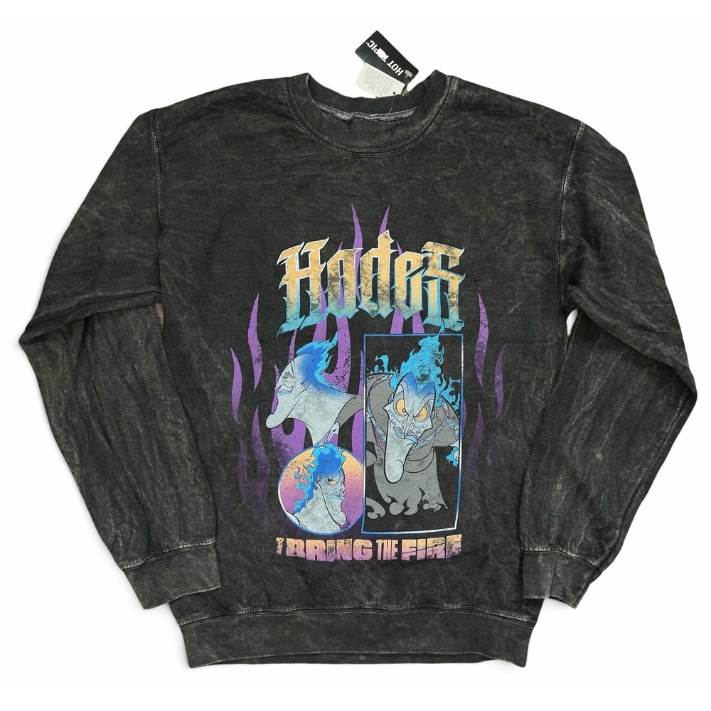 Disney Hercules Hades Villain I Bring the Fire Gray Sweatshirt XS